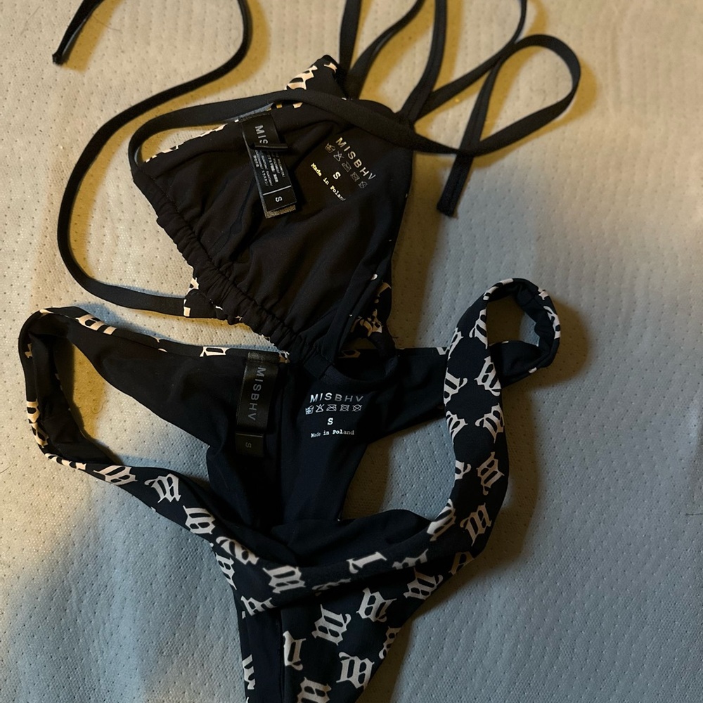 MISBHV Black Monogram Bikini - Picture 4 of 5